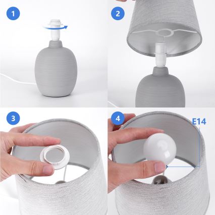 Aigostar - Eπιτραπέζιο φωτιστικό 1xE14/40W/230V