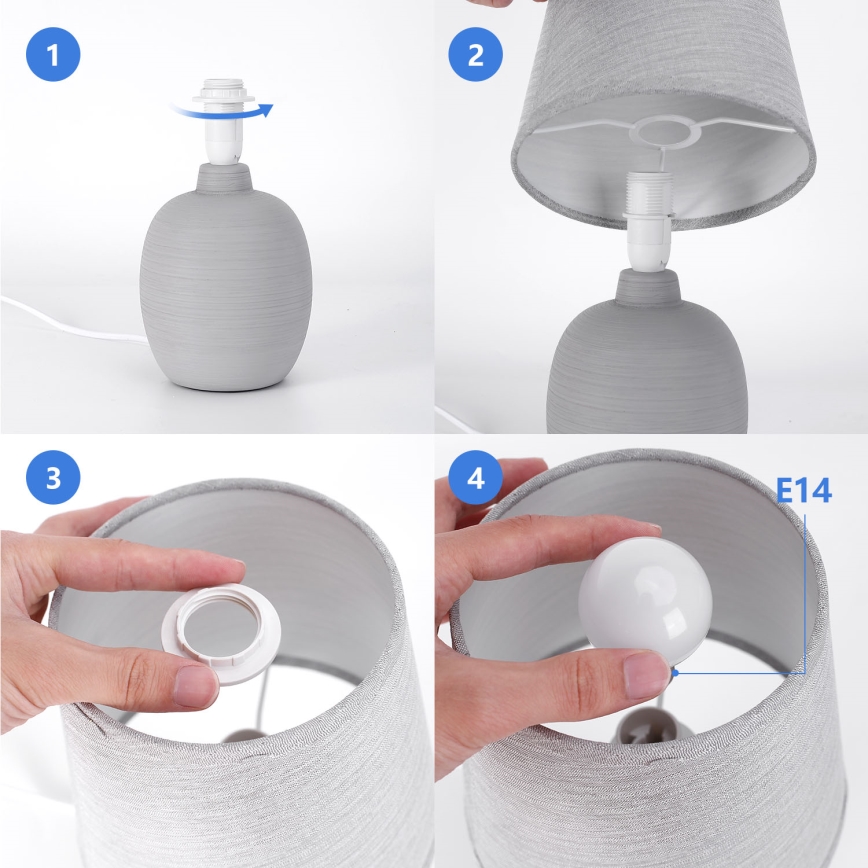 Aigostar - Eπιτραπέζιο φωτιστικό 1xE14/40W/230V