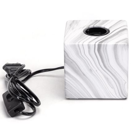 Aigostar - Eπιτραπέζιο φωτιστικό 1xE27/60W/230V λευκό/γκρι