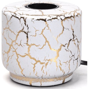 Aigostar - Eπιτραπέζιο φωτιστικό 1xE27/60W/230V λευκό/χρυσό