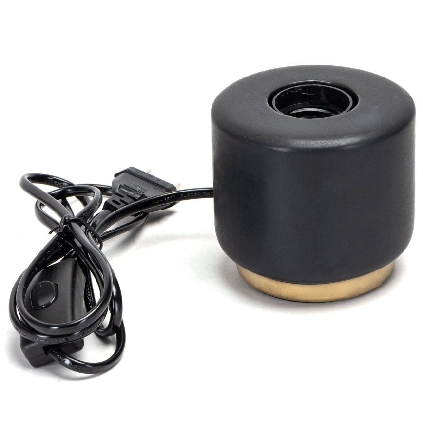 Aigostar - Eπιτραπέζιο φωτιστικό 1xE27/60W/230V μαύρο