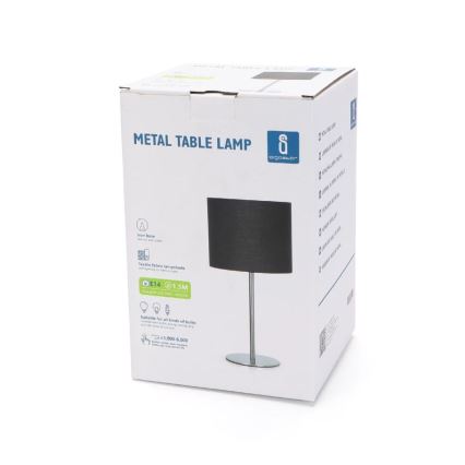 Aigostar - Eπιτραπέζια λάμπα 1xE14/40W/230V μαύρο