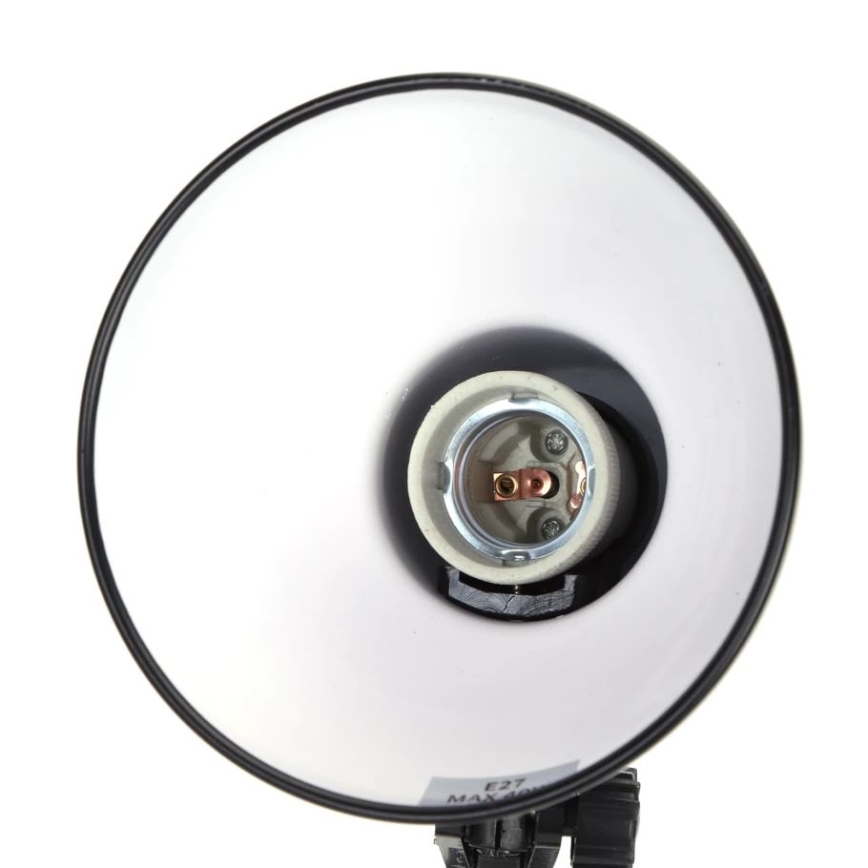 Aigostar - Eπιτραπέζια λάμπα 2σε1 1xE27/40W/230V μαύρο