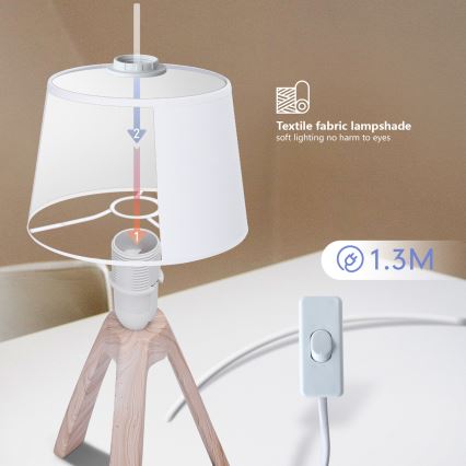 Aigostar - Eπιτραπέζιο φωτιστικό 1xE14/40W/230V