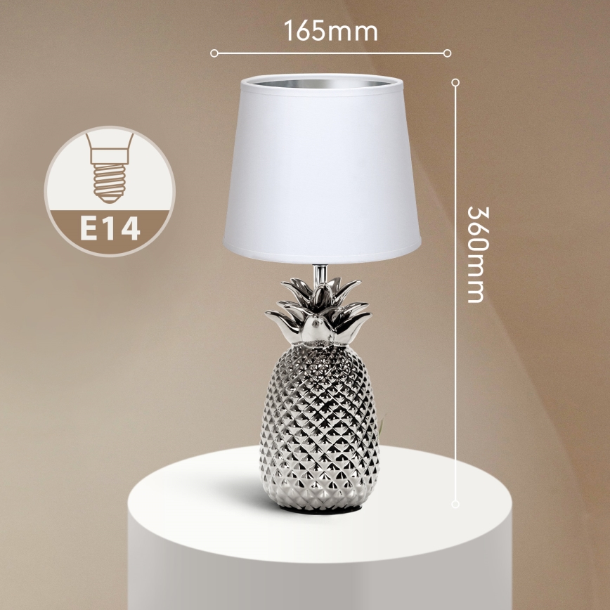 Aigostar - Eπιτραπέζιο φωτιστικό 1xE14/40W/230V γυαλιστερό χρώμιο