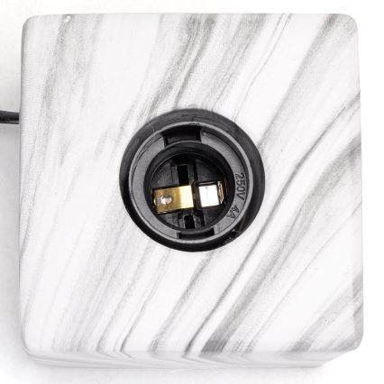 Aigostar - Eπιτραπέζιο φωτιστικό 1xE27/60W/230V λευκό/γκρι