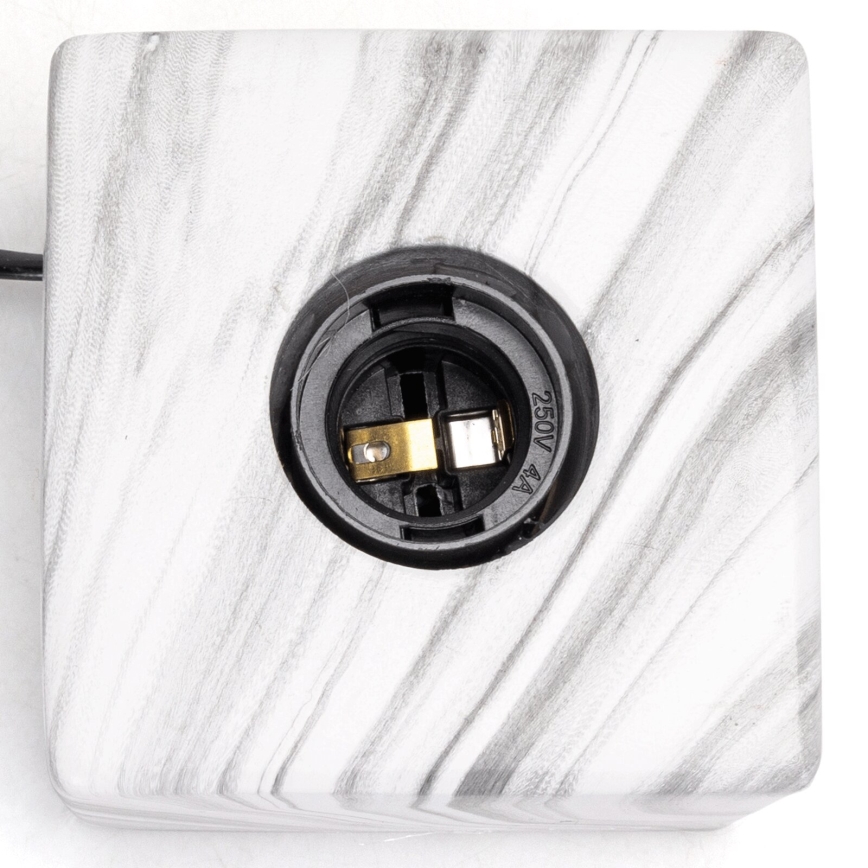 Aigostar - Eπιτραπέζιο φωτιστικό 1xE27/60W/230V λευκό/γκρι
