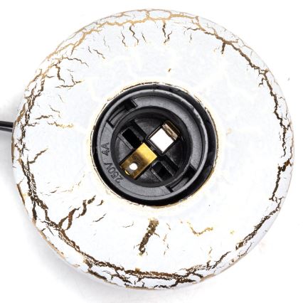 Aigostar - Eπιτραπέζιο φωτιστικό 1xE27/60W/230V λευκό/χρυσό