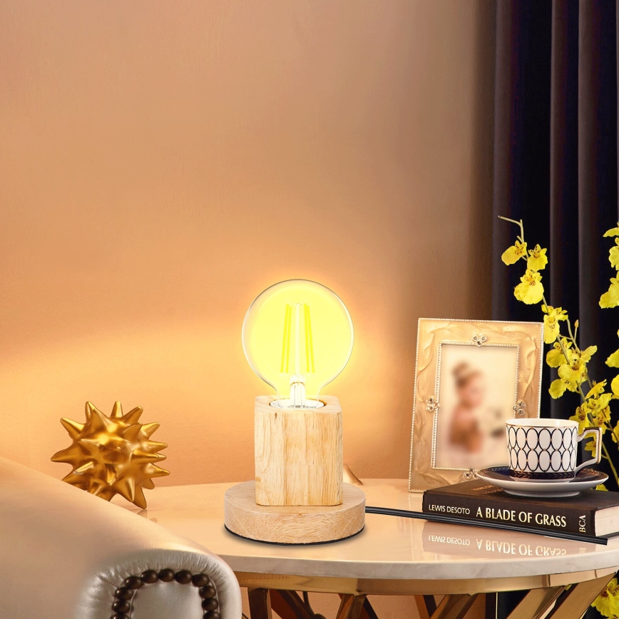 Aigostar - Eπιτραπέζιο φωτιστικό 1xE27/60W/230V μπεζ