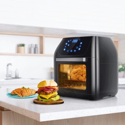 Aigostar - Φούρνος αέρα 1400W/230V 12L μαύρος