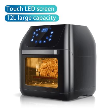 Aigostar - Φούρνος αέρα 1400W/230V 12L μαύρος