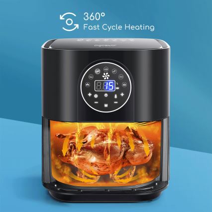Aigostar - Φριτέζα θερμού αέρα 1500W/230V 3,5l μαύρο