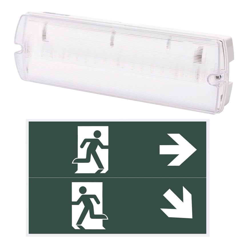 Aigostar - Φωτιστικό ασφαλείας LED EMERGENCY EXIT LED/4W/230V IP65 6500K 600mAh