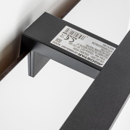 Aigostar - Φωτιστικό καθρέφτη μπάνιου LED/8W/230V 4000K 40 cm IP44 μαύρο