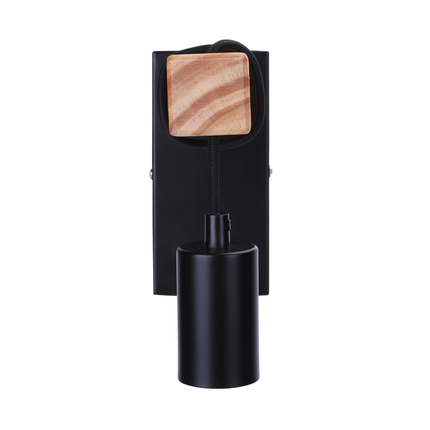 Aigostar - Φωτιστικό τοίχου 1xE27/60W/230V καφέ/μαύρο