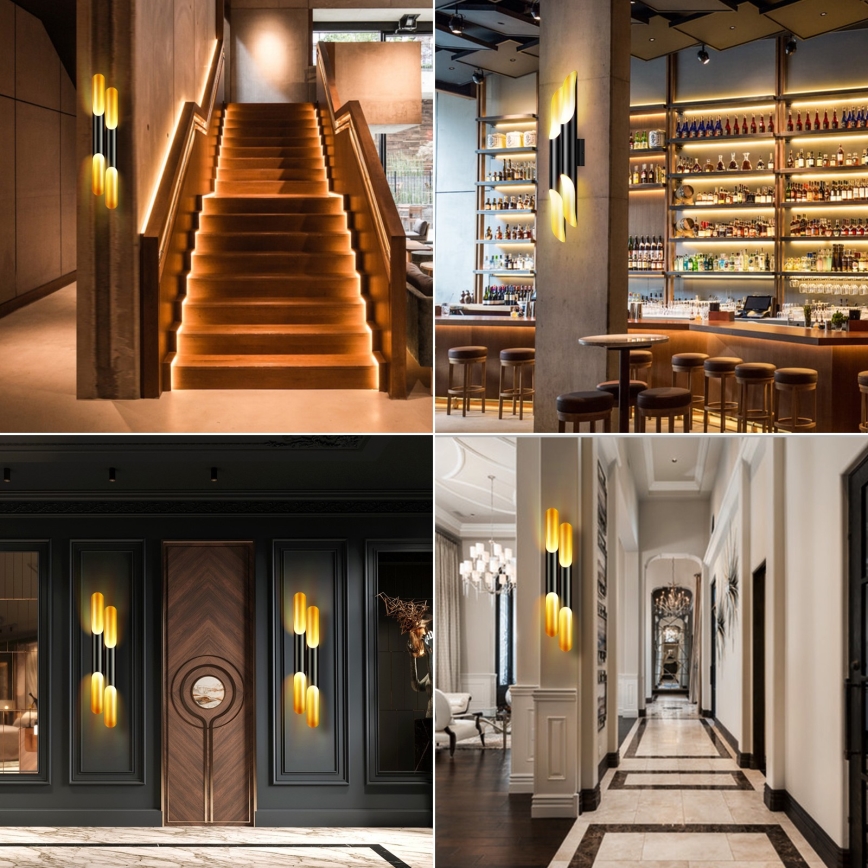 Aigostar - φωτιστικό τοίχου 4xE27/60W/230V