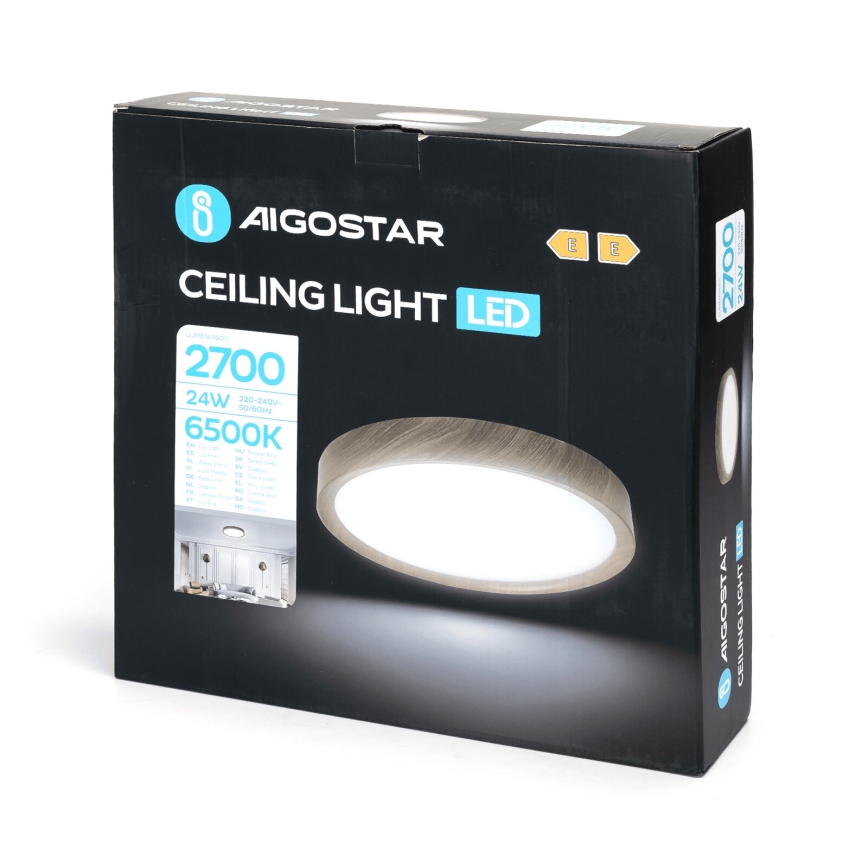 Aigostar - Φωτιστικό οροφής LED LED/24W/230V 6500K διάμετρος 38,3 cm