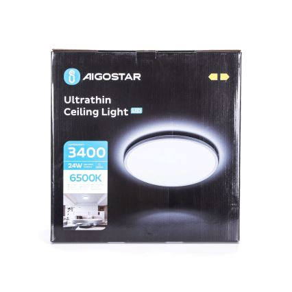 Aigostar - Φωτιστικό οροφής μπάνιου LED LED/24W/230V 6500K διάμετρος 40 cm IP44
