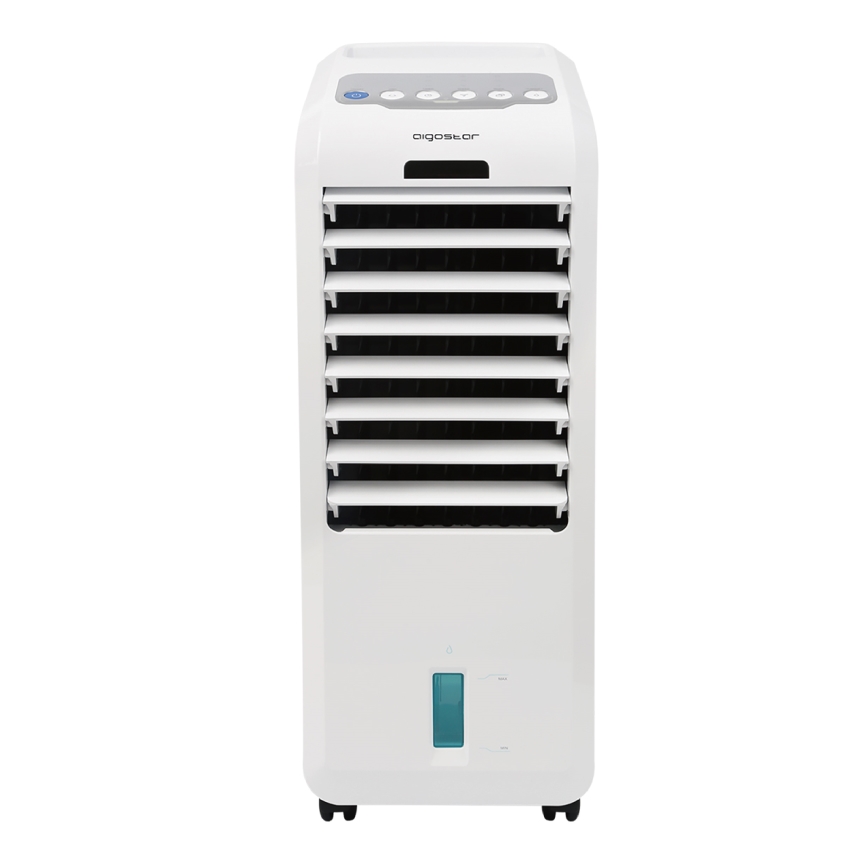 Aigostar - Φορητό κλιματιστικό air cooler 55W/230V λευκό + τηλεχειριστήριο