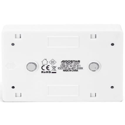 Aigostar - Φορητό νυχτερινό φωτιστικό LED/4xAAA 6500K