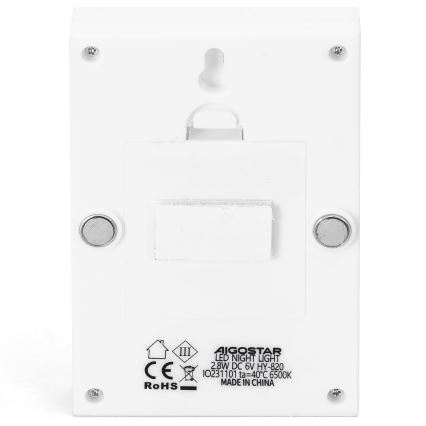 Aigostar - Φορητό νυχτερινό φωτιστικό LED/4xAAA 6500K