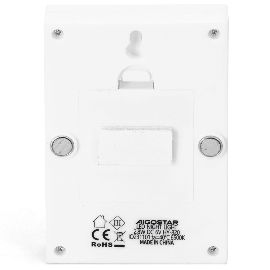 Aigostar - Φορητό νυχτερινό φωτιστικό LED/4xAAA 6500K