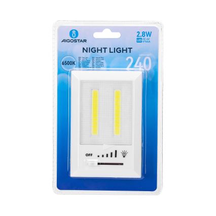 Aigostar - Φορητό νυχτερινό φωτιστικό LED/4xAAA 6500K