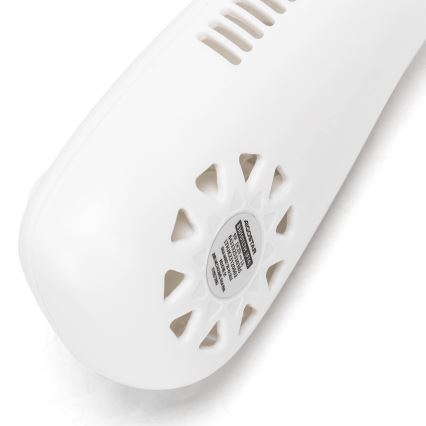 Aigostar - Φορητός ανεμιστήρας λαιμού με επαναφορτιζόμενη μπαταρία 4W/5V 2000mAh λευκός