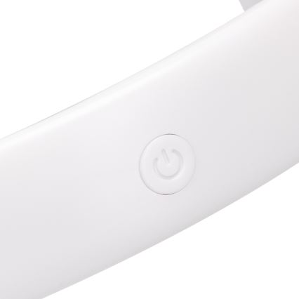 Aigostar - Φορητός ανεμιστήρας λαιμού με επαναφορτιζόμενη μπαταρία 4W/5V 2000mAh λευκός