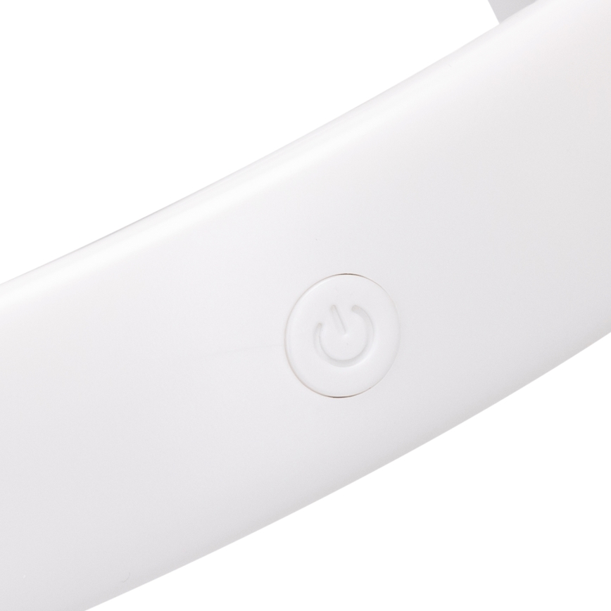 Aigostar - Φορητός ανεμιστήρας λαιμού με επαναφορτιζόμενη μπαταρία 4W/5V 2000mAh λευκός