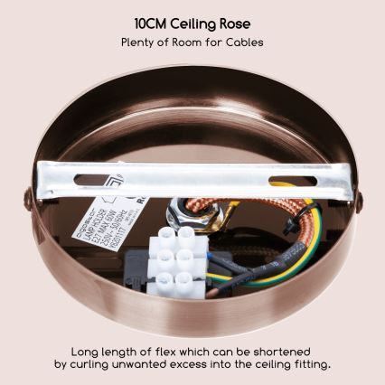 Aigostar - Καλώδιο τροφοδοσίας 1xE27/60W/230V από χαλκό