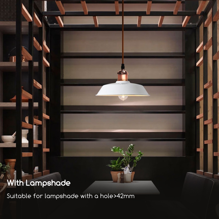 Aigostar - Καλώδιο τροφοδοσίας 1xE27/60W/230V από χαλκό