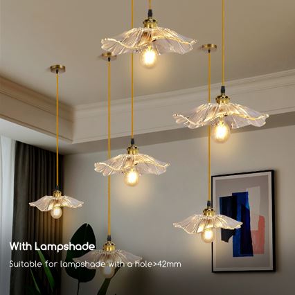 Aigostar - Καλώδιο τροφοδοσίας 1xE27/60W/230V χρυσό