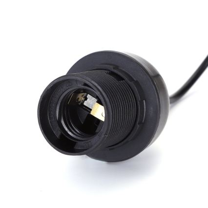 Aigostar - Καλώδιο τροφοδοσίας 1xE27/60W/250V μαύρο
