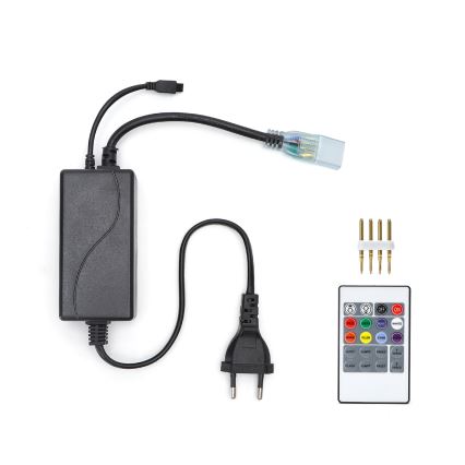 Aigostar - Καλώδιο τροφοδοσίας για LED RGB ταινία 600W/230V με τηλεχειριστήριο