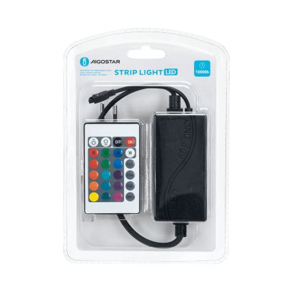 Aigostar - Καλώδιο τροφοδοσίας για LED RGB ταινία 600W/230V με τηλεχειριστήριο