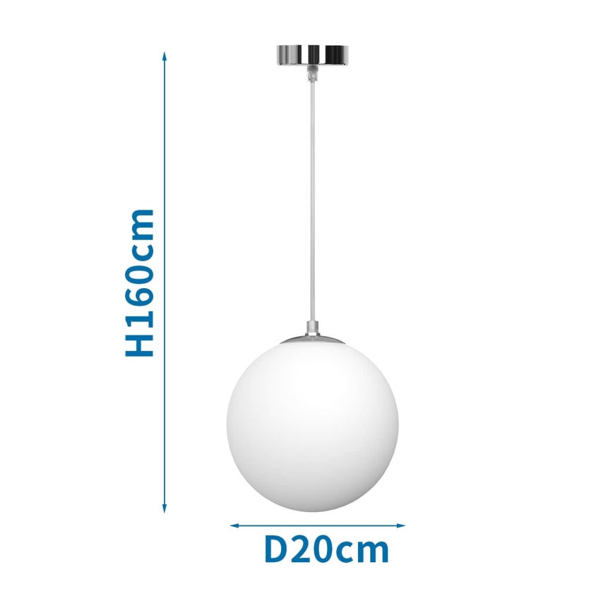 Aigostar - Κρεμαστό φωτιστικό με καλώδιο 1xE27/40W/230V Ø 20 cm