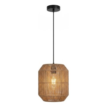 Aigostar - Κρεμαστό φωτιστικό με καλώδιο 1xE27/60W/230V μπεζ, διάμετρος 23 cm