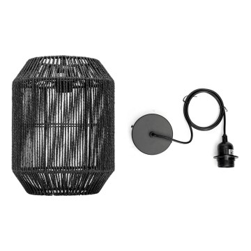 Aigostar - Κρεμαστό φωτιστικό οροφής 1xE27/60W/230V μαύρο