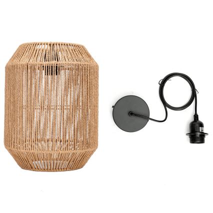 Aigostar - Κρεμαστό φωτιστικό οροφής 1xE27/60W/230V μπεζ