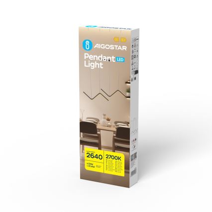 Aigostar -  Κρεμαστό φωτιστικό οροφής LED LED/23W/230V 2700K