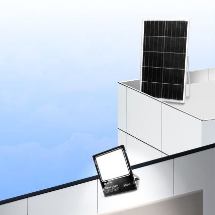 Aigostar - LED ρυθμιζόμενος ηλιακός προβολέας LED/300W/3,2V IP66 25000 mAh + τηλεχειριστήριο