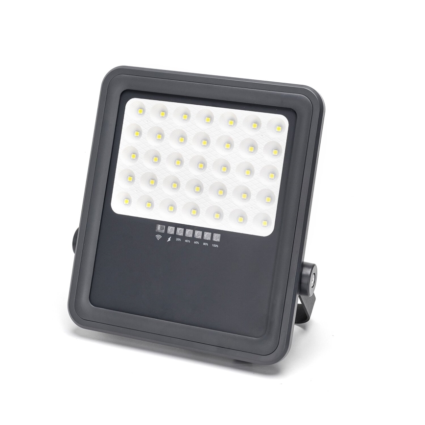 Aigostar - LED ρυθμιζόμενος ηλιακός προβολέας LED/300W/3,4V IP65 20000 mAh με τηλεχειριστήριο