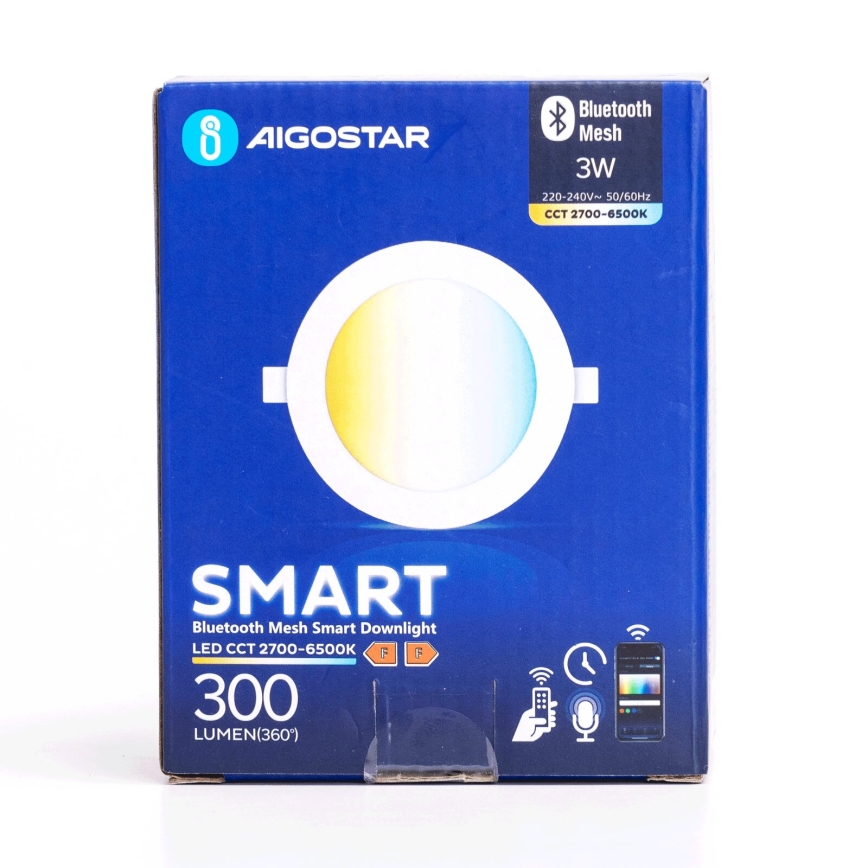 Aigostar - LED Ρυθμιζόμενο φωτιστικό οροφής MESH LED/3W/230V 2700-6500K λευκό