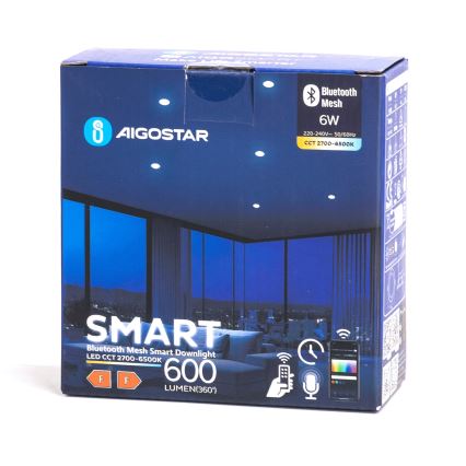 Aigostar - LED Εξωτερικό Ρυθμιζόμενο Φωτιστικό Οροφής MESH LED/6W/230V 2700-6500K IP44 λευκό