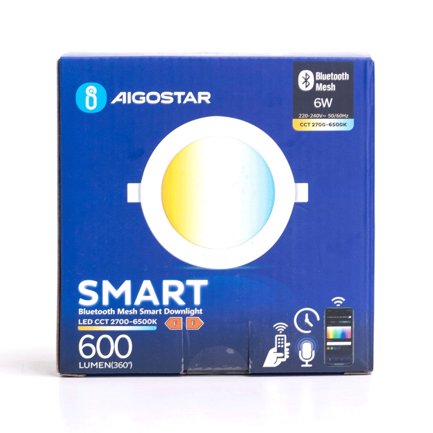 Aigostar - LED Εξωτερικό Ρυθμιζόμενο Φωτιστικό Οροφής MESH LED/6W/230V 2700-6500K IP44 λευκό