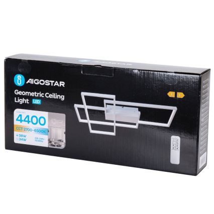 Aigostar - LED Dimmable φωτιστικό οροφής LED/38W/230V 2700-6500K + τηλεχειριστήριο