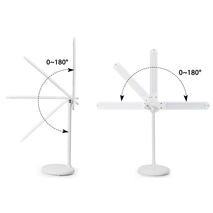Aigostar - LED Dimmable επαναφορτιζόμενο επιτραπέζιο φωτιστικό αφής LED/3W/5V 2700/4000/6500K 1800 mAh