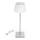 Aigostar - LED Dimmable επαναφορτιζόμενο επιτραπέζιο φωτιστικό εξωτερικού χώρου LED/4W/5V 3600mAh λευκό/ματ χρώμιο IP54