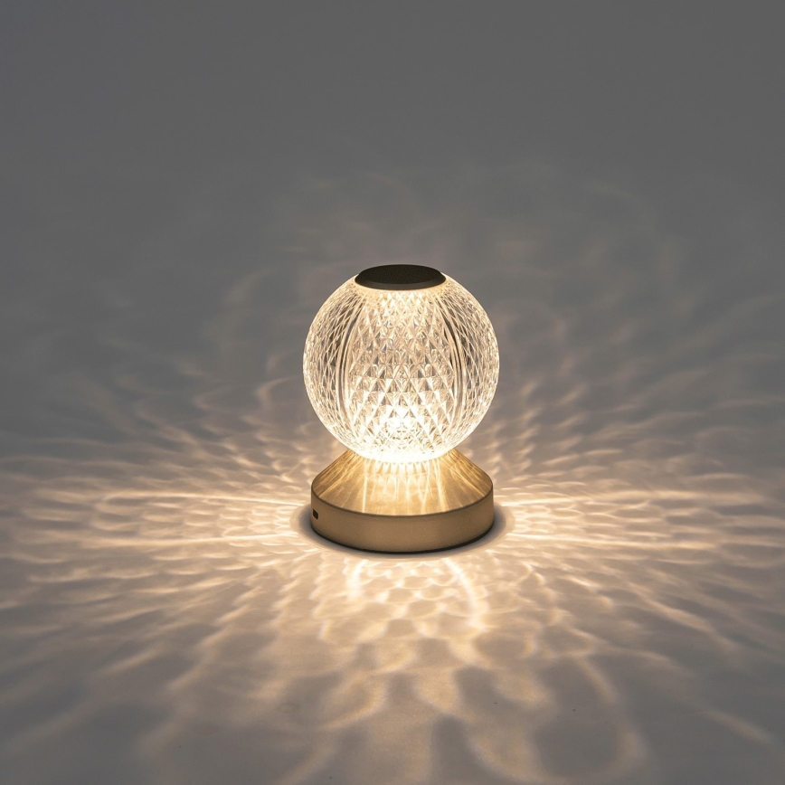 Aigostar - LED Dimmable επαναφορτιζόμενο επιτραπέζιο φωτιστικό LED/1W/5V 2700/4000/6500K 1800mAh 13,5 cm